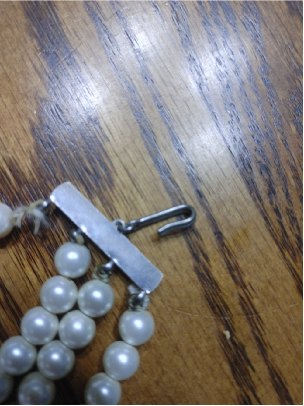 Vintage Women's Unbranded White Faux Pearl 4 Strand Statement Necklace - Picture 7 of 13